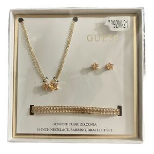 Guess Gold Jewelry Set with Star Accents